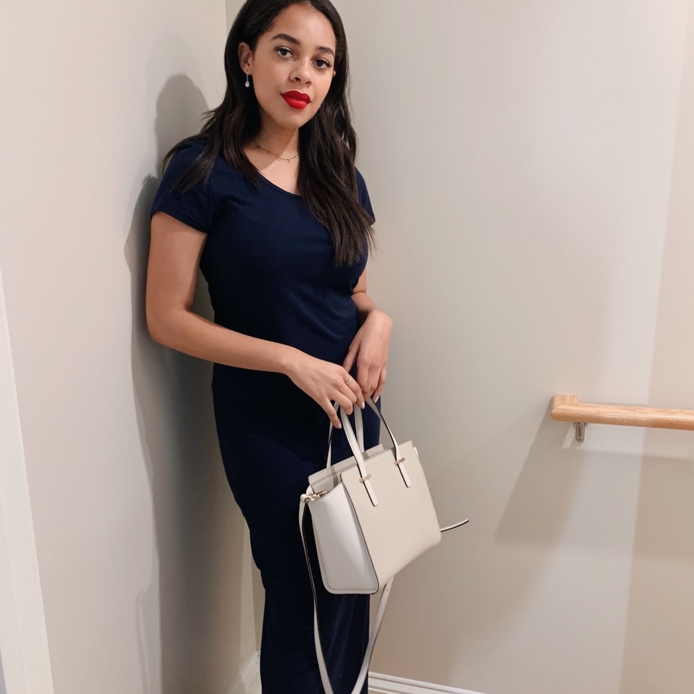 Maxi navy blue dress